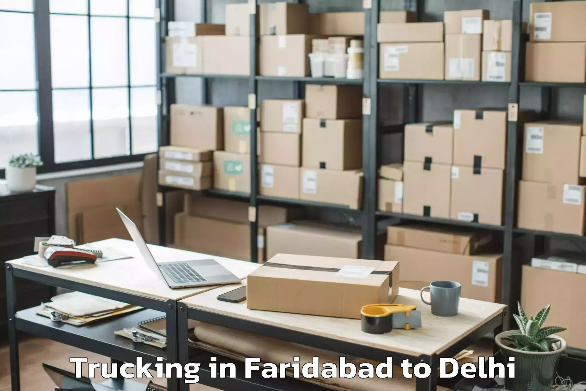 Book Faridabad to Bawana Trucking Online